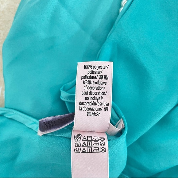 New! Victorias Secret Aquarius Blue Pearl Strap Cami top 37880 - Picture 7 of 9